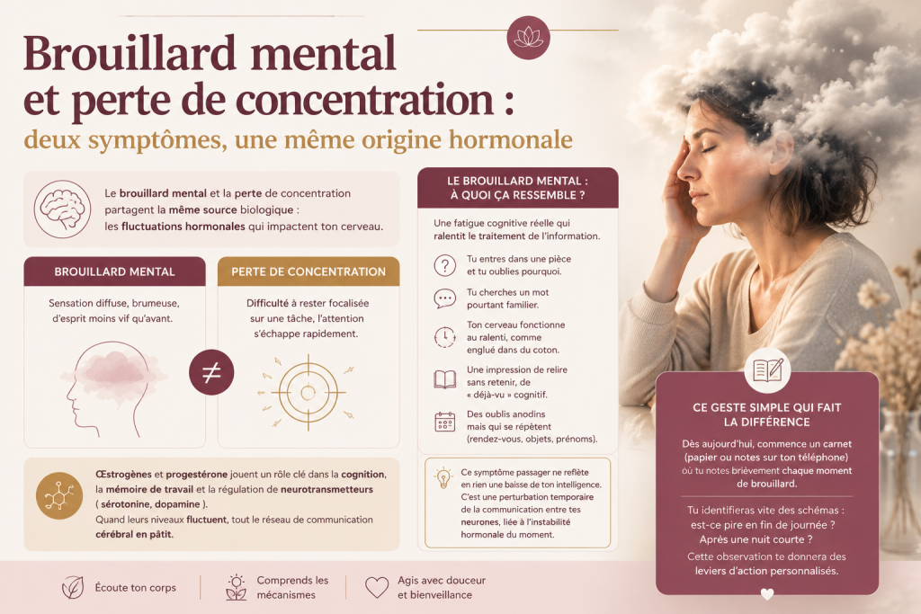 Brouillard mental et perte de concentration