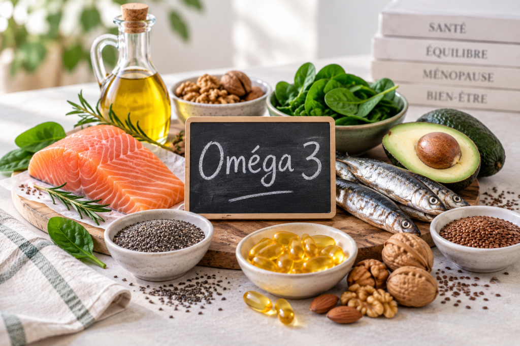 Oméga-3 et ménopause : bienfaits, sources et précautions
